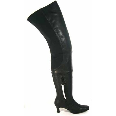 ladies thigh high leather boots